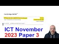 2023 november paper 3 cambridge 0417 ict igcse