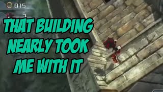 That Building Nearly Took Me With It