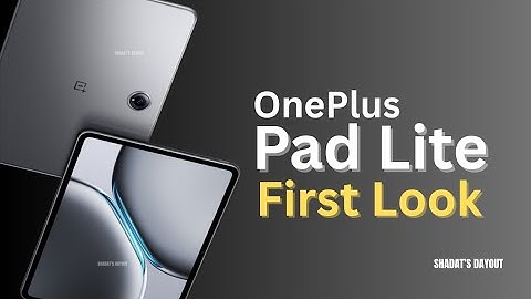 OnePlus Pad Lite Official First Look - IT
