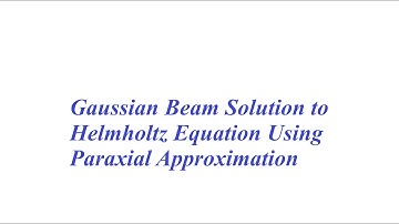 Exact solution of Gaussian Beam -- Scientist Academy
