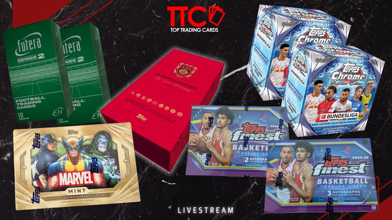TTC BOX BREAK STREAM 🔥🔥 TOPPS 125 JAHRE BAYERN BOX -  MARVEL MINT - FINEST NBA  🔥🔥 | 15.08.2025