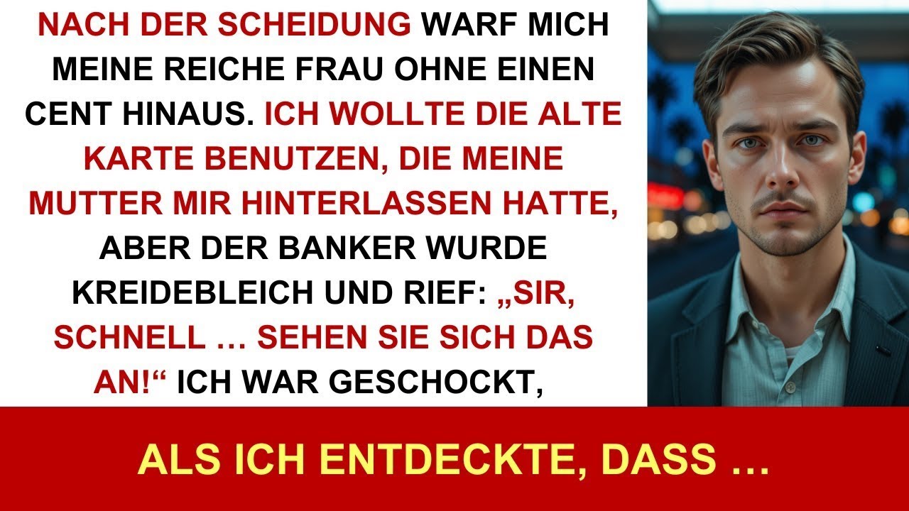 Nachdem mich meine Frau rauswarf, nutzte ich Mamas alte Karte. Bank panikte—ich auch…