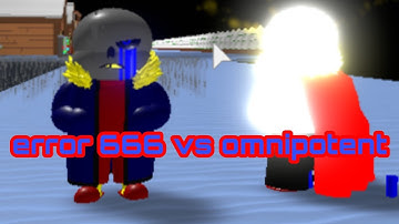 omnipotent sans vs error666 in Sans multiverse battles 2