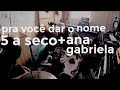5 a seco e ana gabriela pra você dar o nome