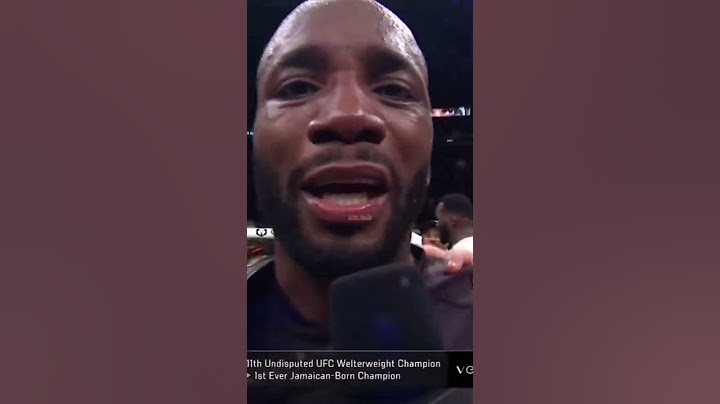 Leon Edwards Incredibly Emotional Reaction To Winning The UFC Title!