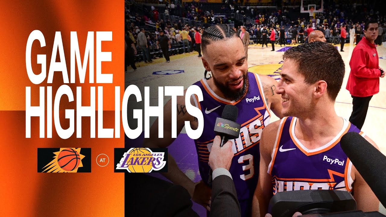 Dillon Brooks and Collin Gillespie lead the way as the Phoenix Suns take down the Lakers 125-108