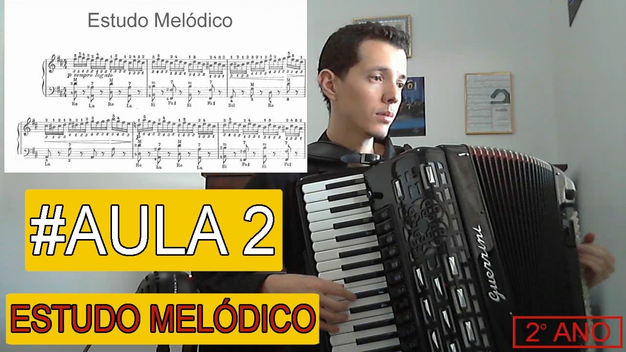 Aula de Acordeon com Eliomar Landim - Aula 2 Estudo Melódico