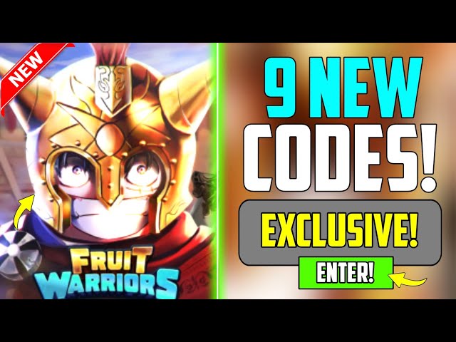 ALL NEW *SECRET* UPDATE CODES in FRUIT WARRIORS CODES! (Roblox Fruit  Warriors Codes) 