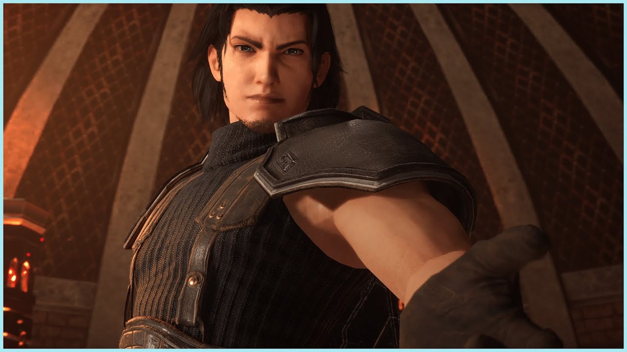 Angeal uses the Buster Sword to protect Zack - Crisis Core: Final Fantasy VII Reunion