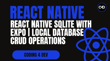 React Native SQLite with Expo 📊 Local Database Tutorial | CRUD Operations