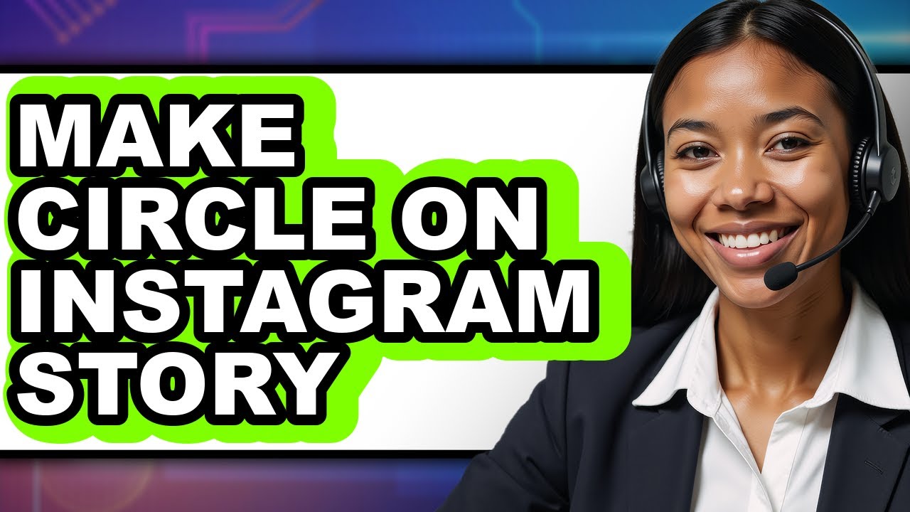 How to Make Circle on Instagram Story (Easy Method) - YouTube