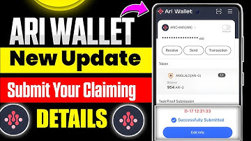 Ari wallet New Update | Ari Wallet Task Proof submission Complete Process 