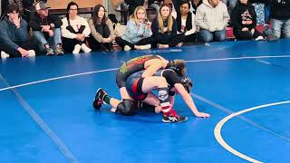 Willow Liles 2-18-24 NCWAY TEAM DUELS TOURNAMENT (Wrestling) Fayetteville, NC (10 yo)