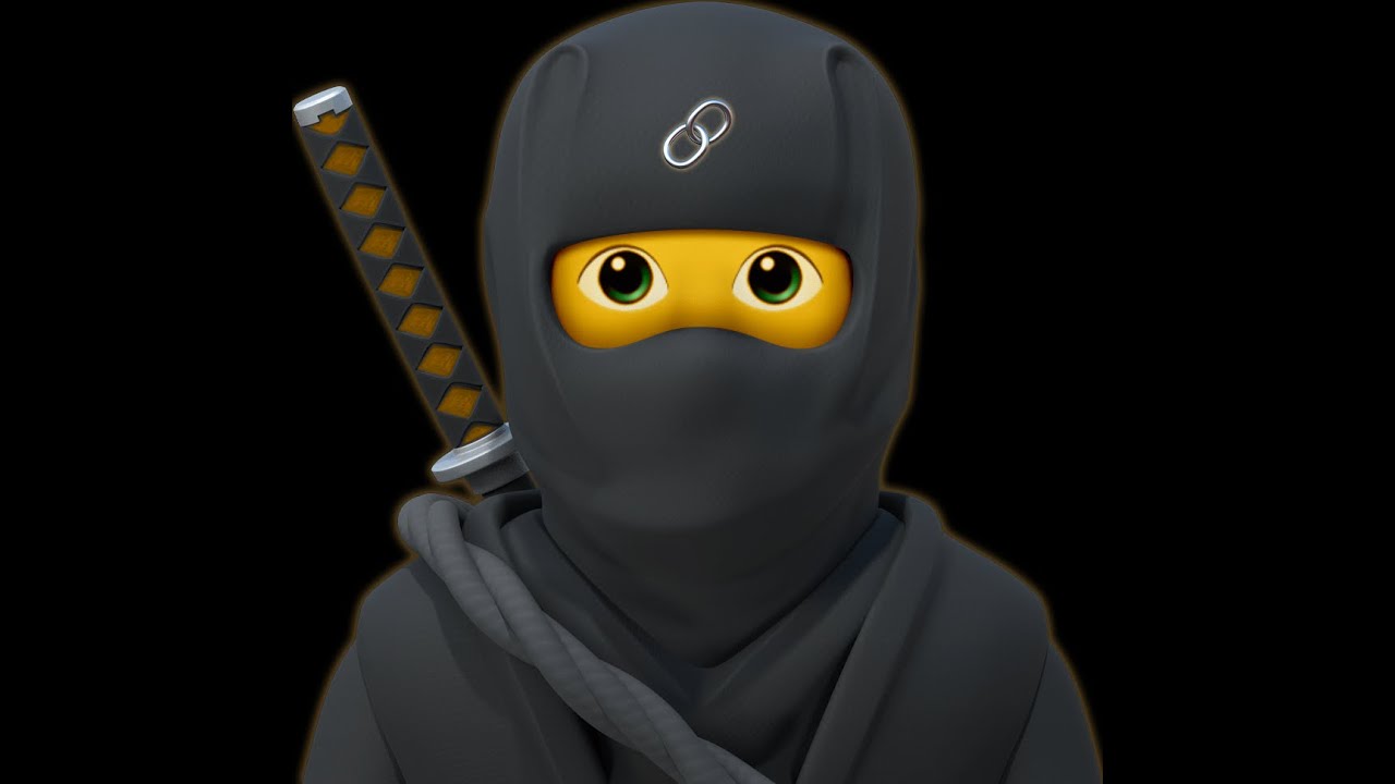 эмодзи ниндзя. эмодзи самурай. смайлик ниндзя. брутальный смайлик. смайлик в балаклаве.