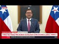 Canciller Pérez Mackenna y futuro de Bachelet en la ONU: "Es un tema cerrado para nosotros"