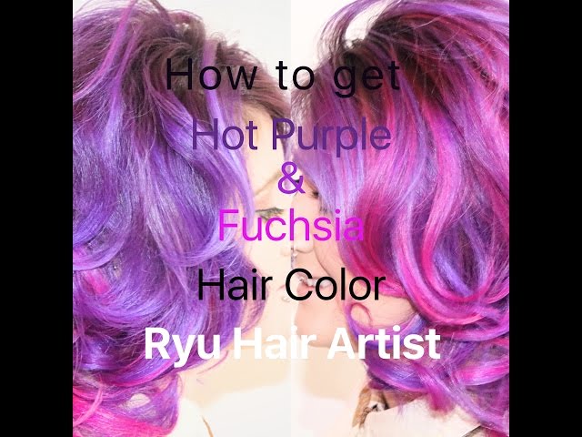 グラデーションカラーやり方☆(紫ヘアカラー) - YouTube