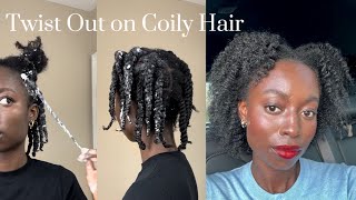 Twist Out for Coily Hair (4C Hair) | Leaningintopearl