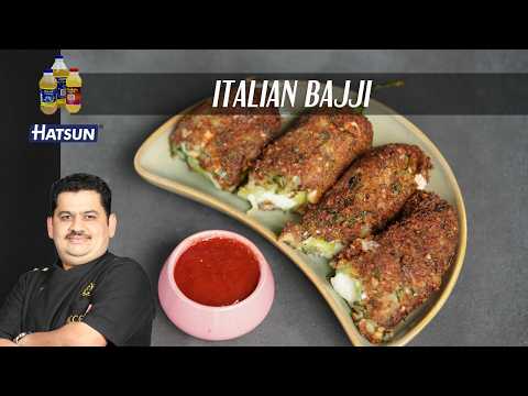 Italian Bhajji | western molaga bhajji | Chef Venkatesh Bhat | evening snacks