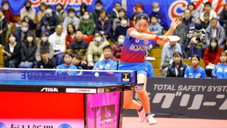 リスンウン vs 張本美和 TBESTGAME 九州アスティーダ vs 木下アビエル神奈川 ノジマTリーグ2023-2024 2023年12月24日 福岡市民体育館【卓球Tリーグ公式】