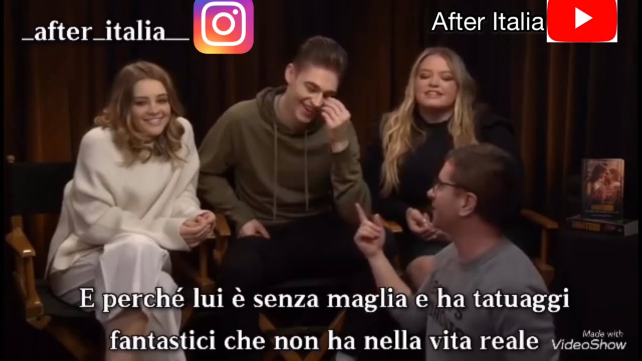 Traduzione italiana Intervista Hero Fiennes Tiffin, Josephine Langford, Anna Todd, After