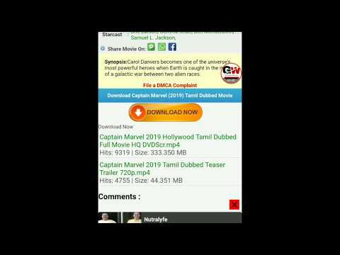 How To Download Captain Marvel Movie Tamil Dubbed HD