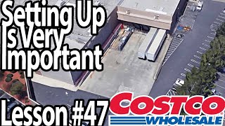Trucking Lesson 47 - Backing up at another Costco, Yorba Linda