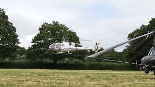 Gazelle Helicopter Landing at Capel Military Show with Full Shutdown (in 4k)
