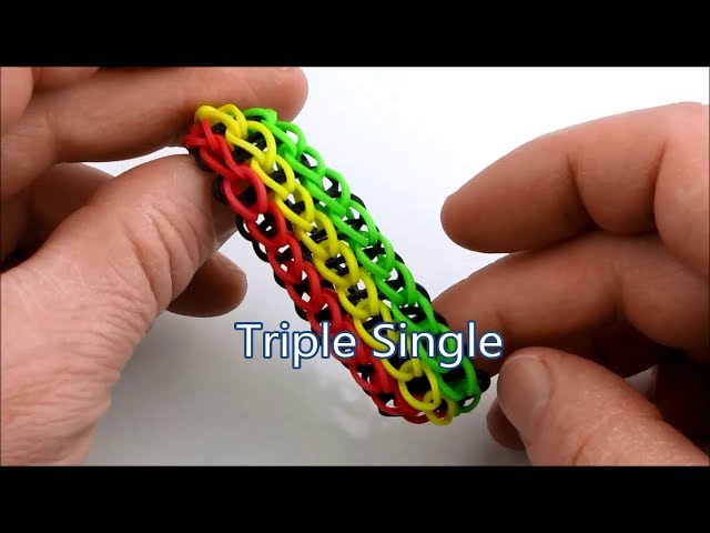 How to Make a Triple Rainbow Loom Bracelet - Howcast