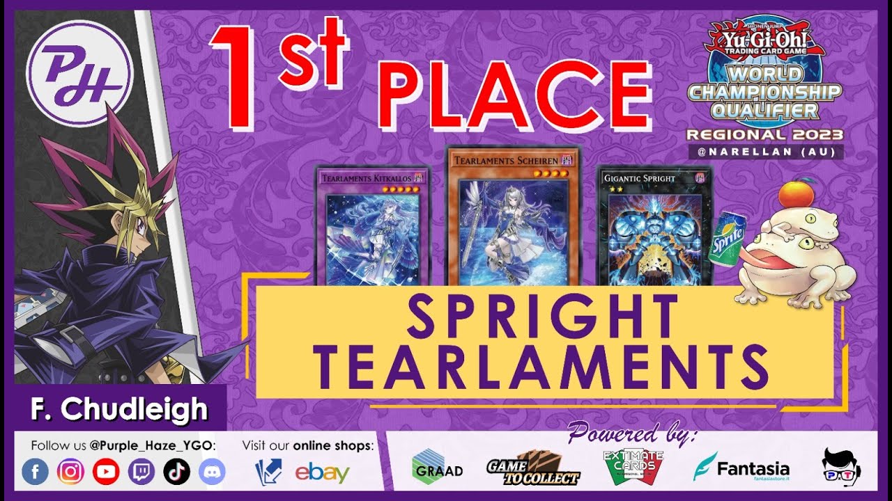 YuGiOh! 1st Place 2023 WCQ Narellan 🇦🇺 Spright Tearlament by