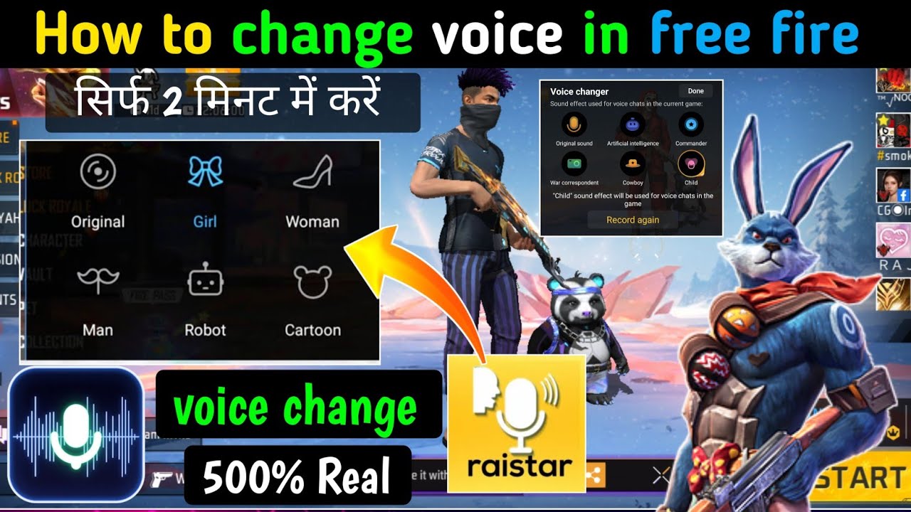 Free Fire Me Voice Change Kaise Kare How To Change Voice In Free