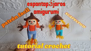 Espantapájaros Amigurumi Tutorial Facil Crochet Scarecrow