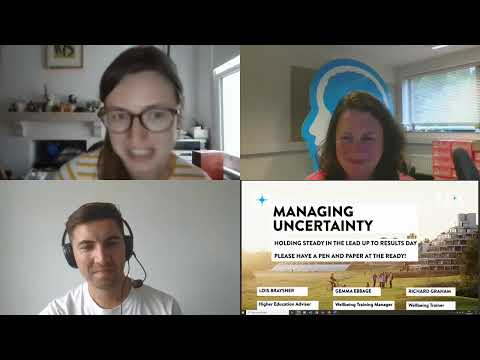 Managing Uncertainty in the Run up to Results Day Webinar