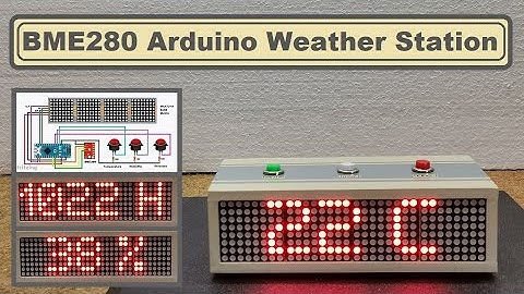DIY Simple BME280 Arduino Weather Station
