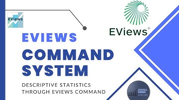Eviews Command System | Descriptive Statistics in Eviews through Commands
