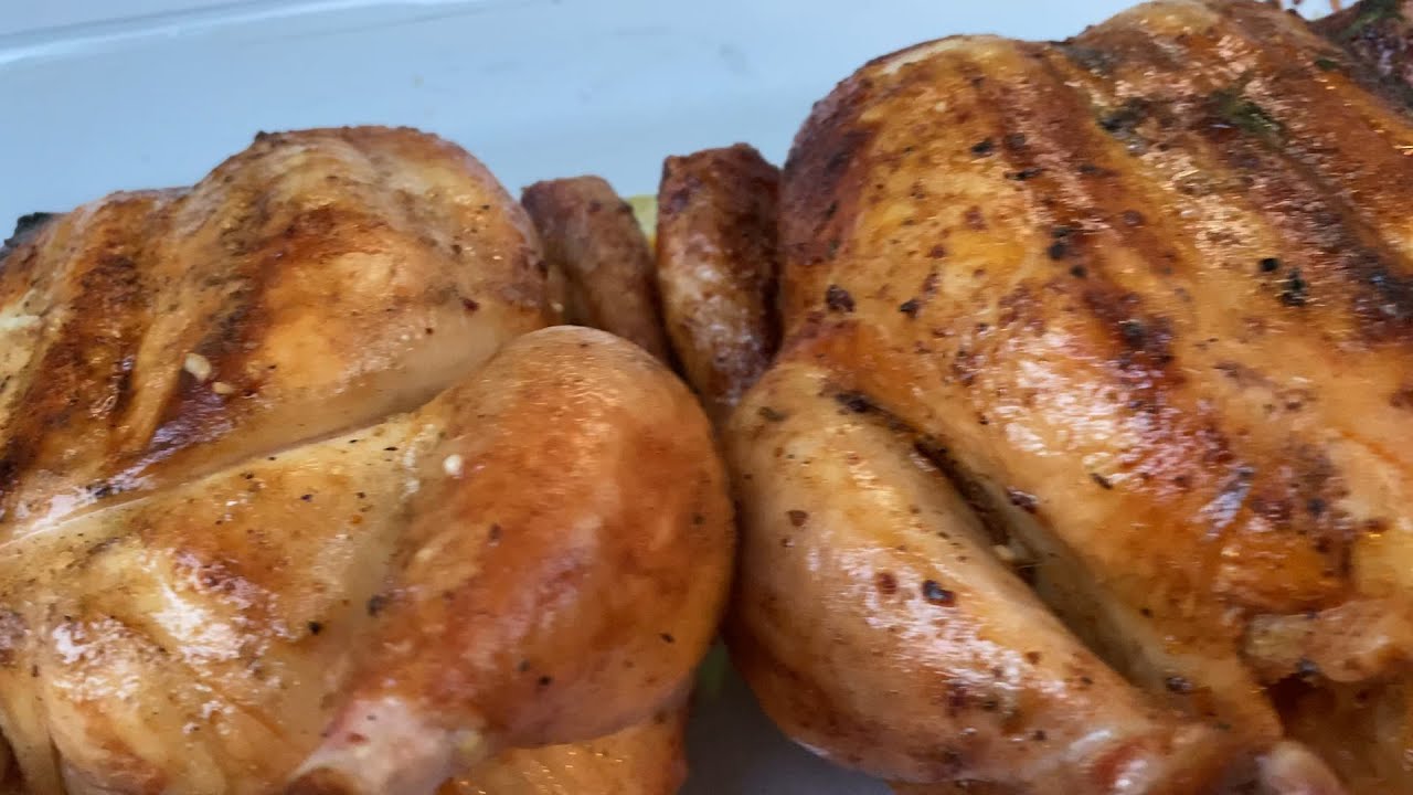 Filipino Marinated, Charcoal Grilled Rotisserie Chicken! Simple recipe