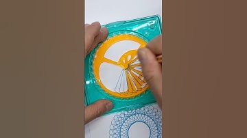 Simple Spirograph design Satisfying Video #shorts #ytshorts