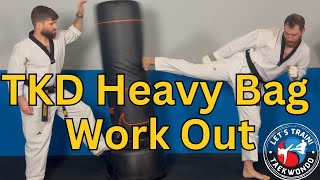 Heavy Bag Workout: Full Body Follow-Along TKD Training