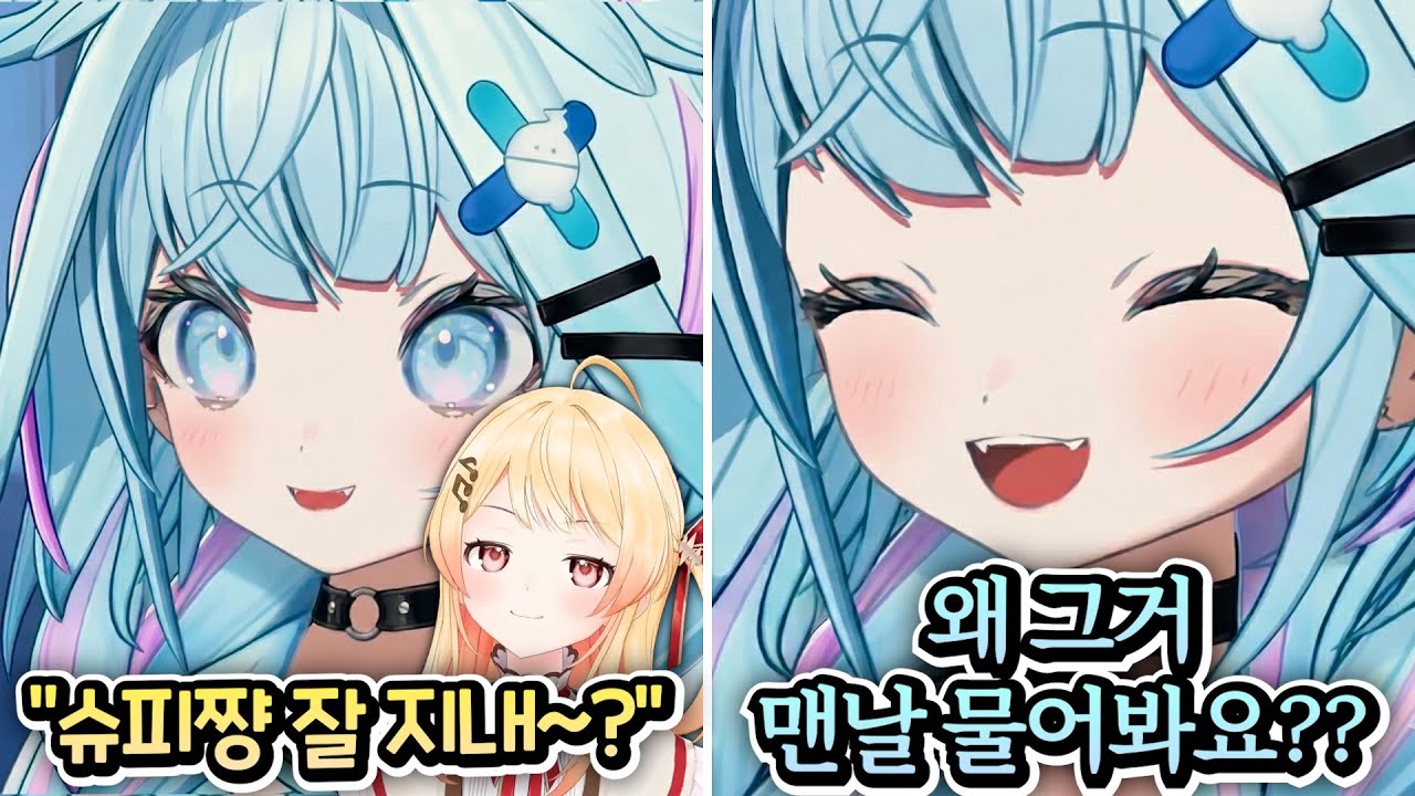 항상 슈피쨩의 안부가 궁금한 나데쨩ㅋㅋㅋㅋㅋㅋㅋㅋㅋ [홀로라이브 | 미즈미야 스우 | 오토노세 카나데]