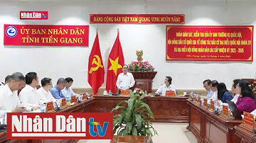 Đồng chí Trần Thanh Mẫn kiểm tra công tác bầu cử tại Tiền Giang