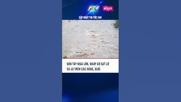Sơn Tây (Quảng Ngãi) mưa lớn, nguy cơ sạt lở và lũ trên các sông, suối #shorts