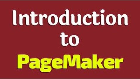 12 CA || Introduction to PageMaker || Part-1 || cstoday