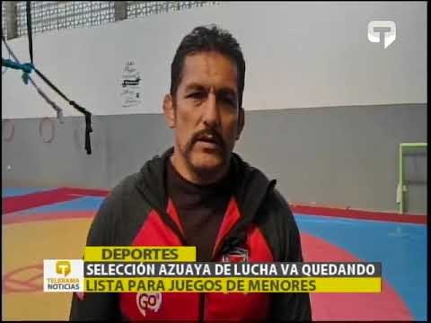 Selección azuaya de lucha va quedando lista para juegos de menores