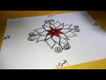 تعلم رسم وردة خرافية ثلاثية الابعاد 3D