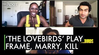 Issa Rae Kills Lawrence and Lawrence Hive in a Game of 'Frame, Marry, Kill' with Kumail Nanjiani