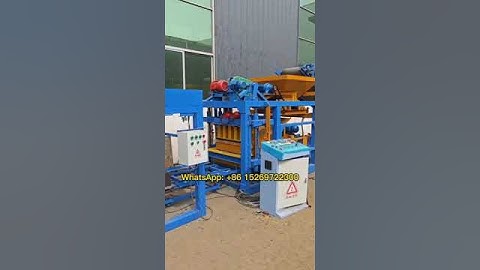 feeding belt #qt4-25 automatic block making machine produce 8, 6 inch hollow blocks #bricks #pavers