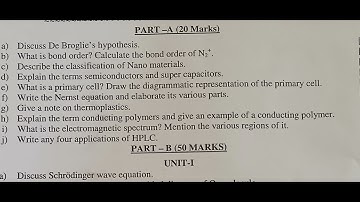 jnttuk r23 - Chemistry - common for 1st btech cse , ece ,  it , cse allied branches