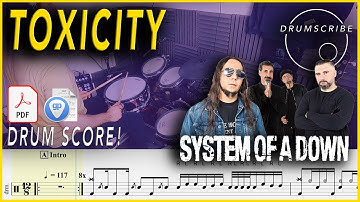 Toxicity - System Of A Down | DRUM SCORE Sheet Music | #80 DRUMSCRIBE