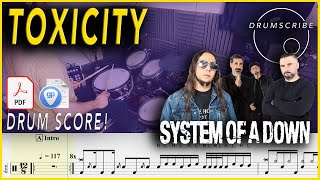 Toxicity - System Of A Down | DRUM SCORE Sheet Music Play-Along | DRUMSCRIBE