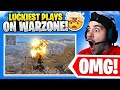 Reacting To The LUCKIEST Warzone Moments! 😳