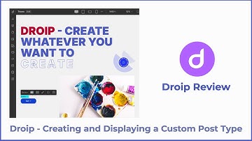 Droip Review - Creating and Displaying a Custom Post Type